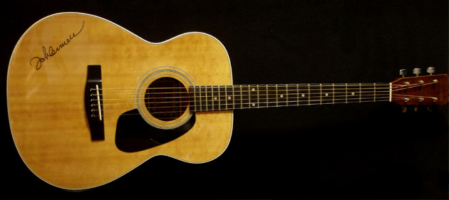 John Lennon Autographed Guitar