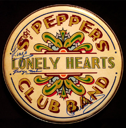 Sgt. Peppers Signed Drum Head