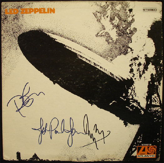 Led Zeppelin Autographed Album