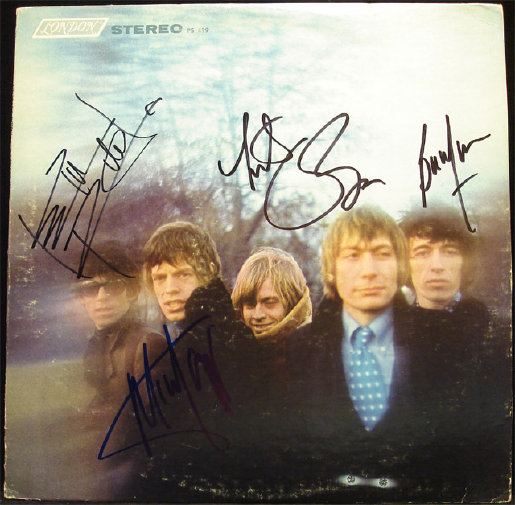 Rolling Stones Autographed Album