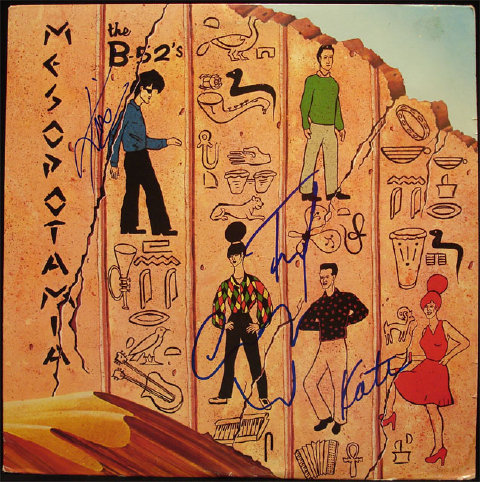 The B-52's Autographed Album