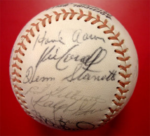 1974 Atlanta Braves Team Signed Baseball