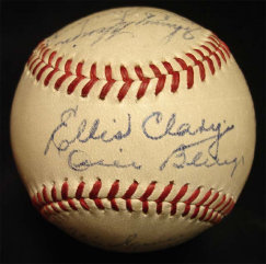 1943 Washington Senators Team Signed Baseball