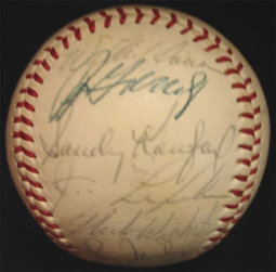 1966 Los Angeles Dodgers Team Signed Baseball