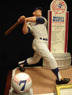 Mickey Mantle Signed Statue