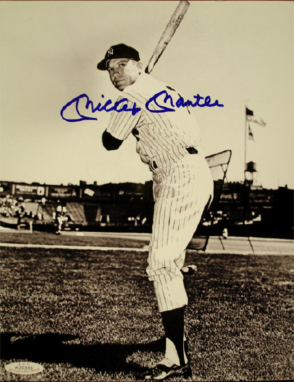 Mickey Mantle 1950's Signed Photos