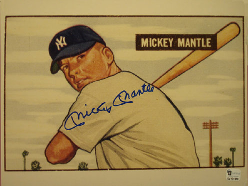 Mickey Mantle 1951 Signed