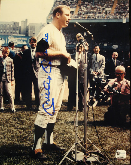 Mickey Mantle Day Signed